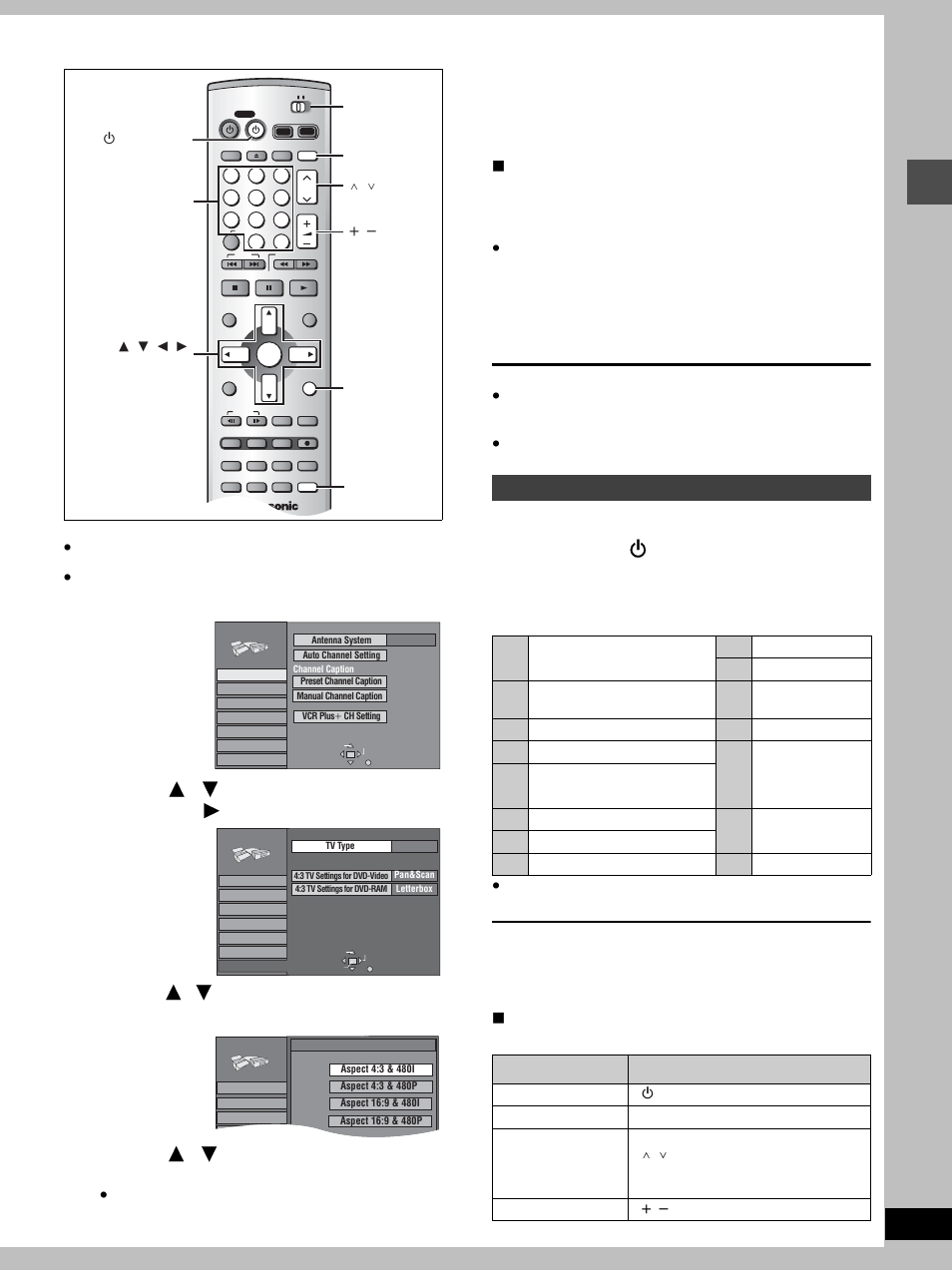 Step 5 set up to match your television, Step, Set up to match your television | Press [setup] to show the menus, Television operation | Panasonic DMR-E100H User Manual | Page 9 / 72