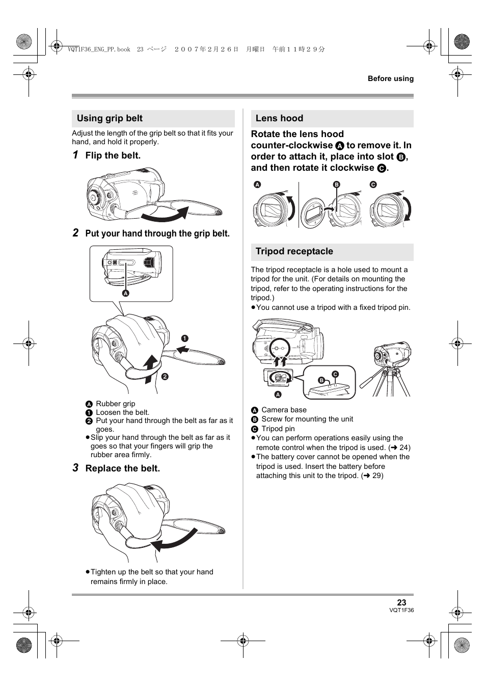 L 23) | Panasonic AG-HSC1UP User Manual | Page 23 / 140