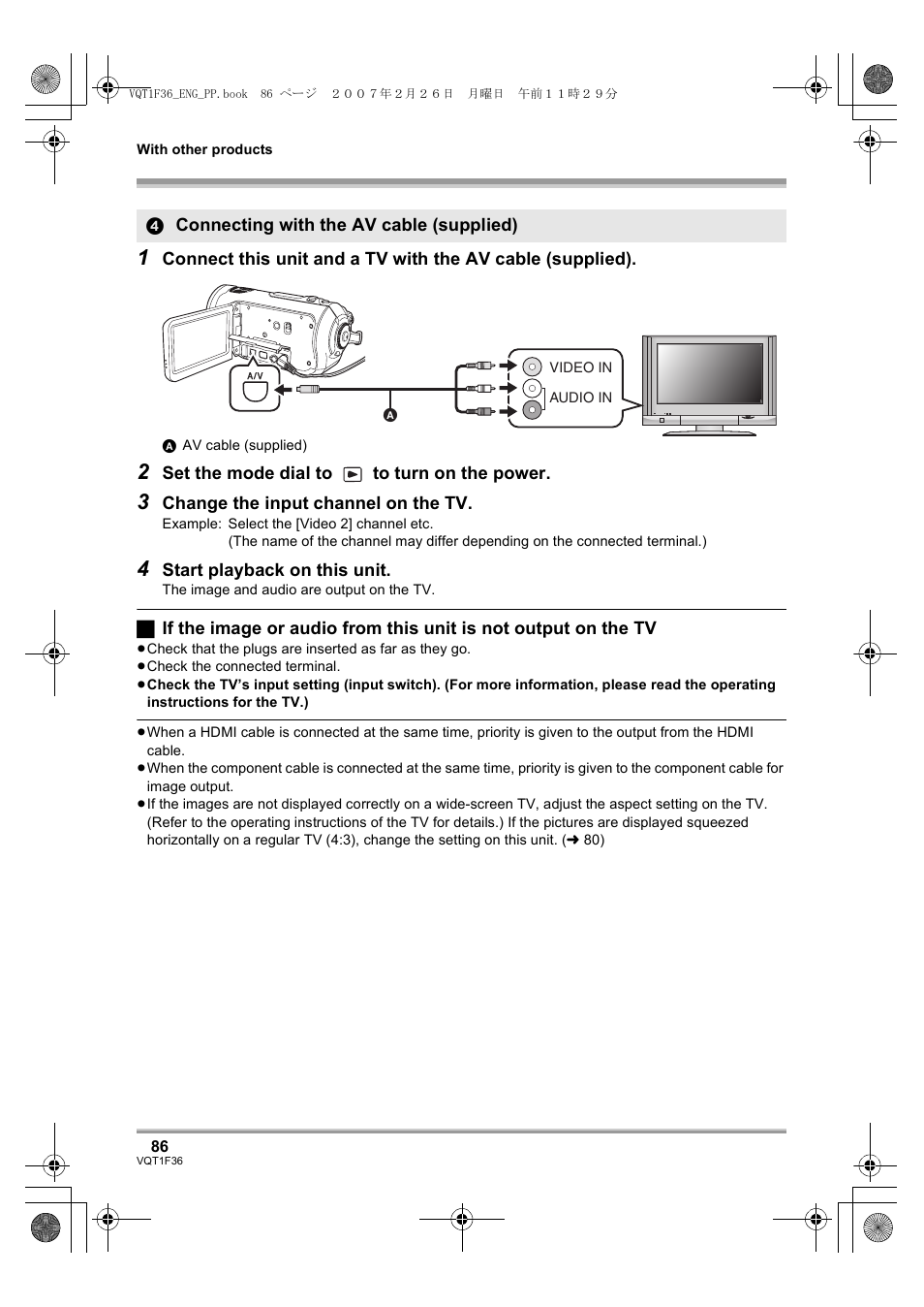 L 86) | Panasonic AG-HSC1UP User Manual | Page 86 / 140