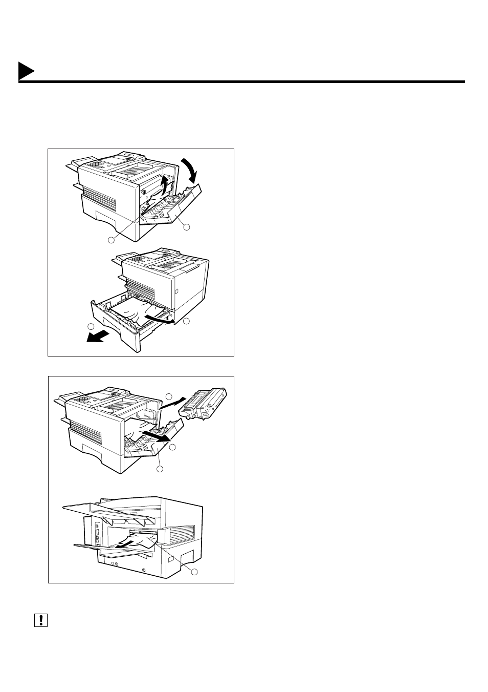 Clearing a recording paper jam, Troubleshooting | Panasonic DX-2000 User Manual | Page 192 / 224