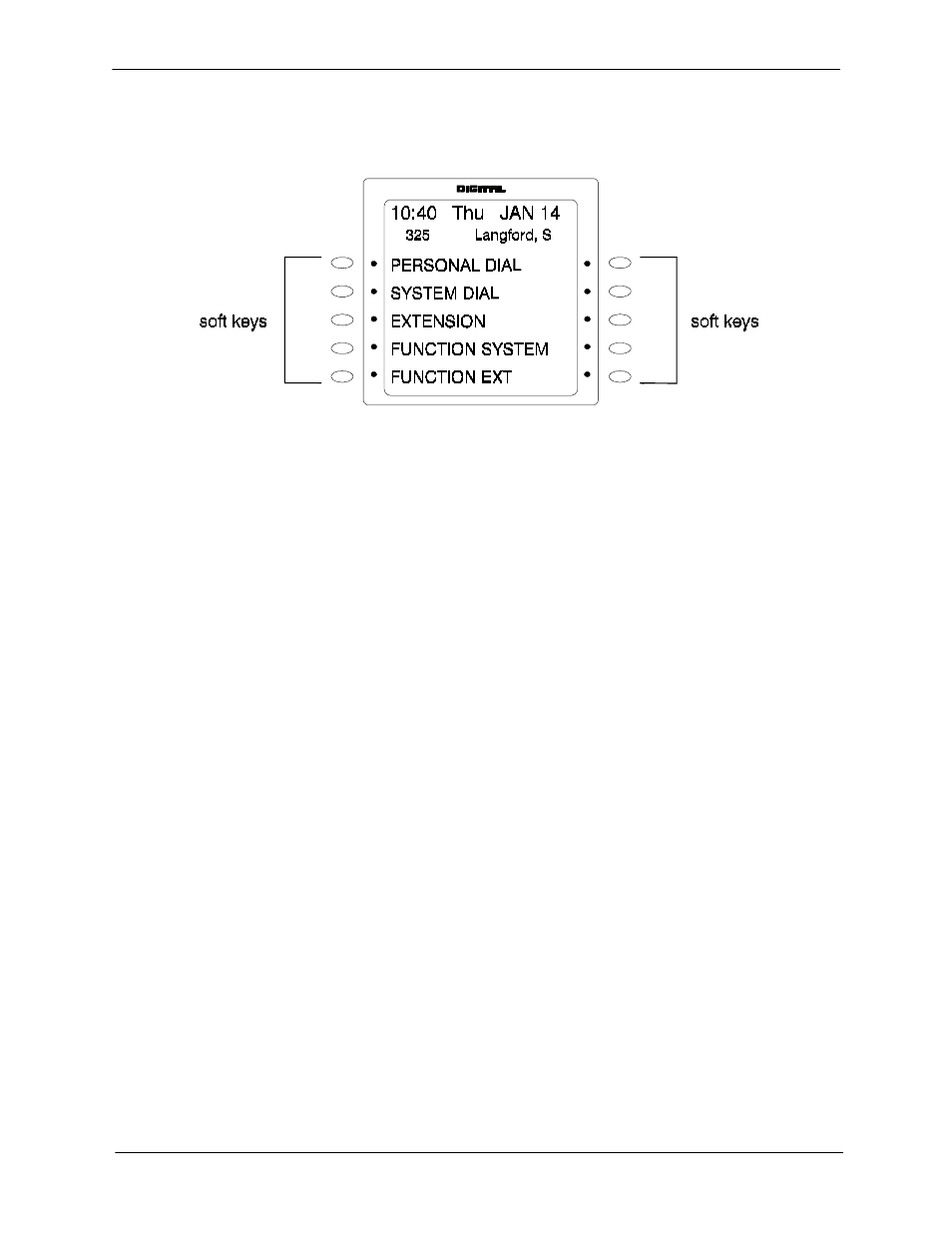 Large display phone, Personal dial, System dial | Extension, Function system, Function ext | Panasonic 524X07801B User Manual | Page 146 / 334