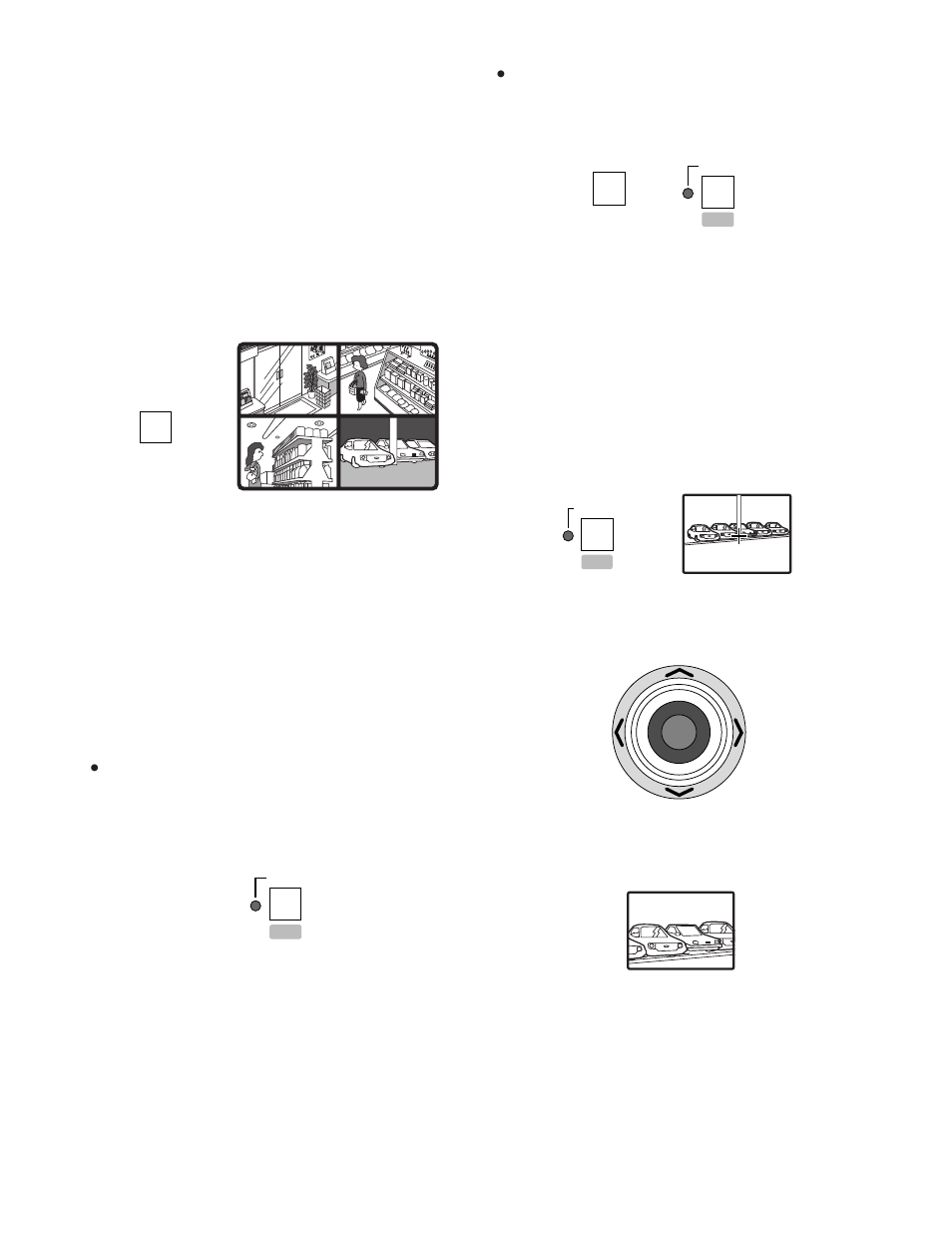 Video multiplexer control, Multiscreen selection, Still picture | Electronic zoom | Panasonic WV-CU360C User Manual | Page 29 / 77