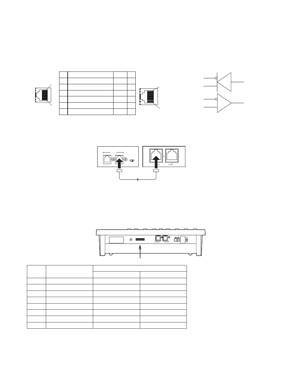 Data port connection (for multiplexer), Dip switch setting (for multiplexer) | Panasonic WV-CU360C User Manual | Page 43 / 77