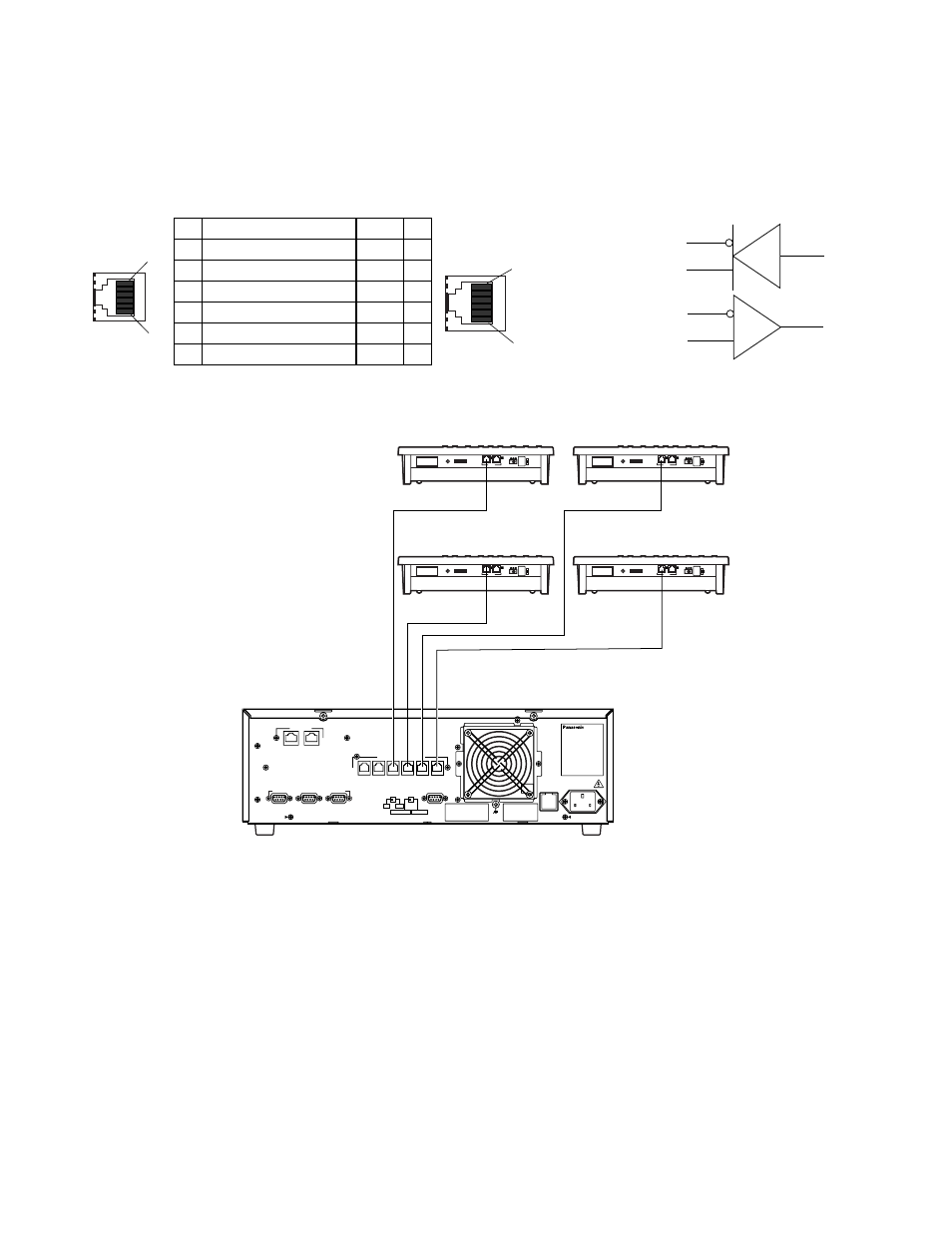 Data port connection, Main cpu ● data port connection, Dc 9v in | Controller end | Panasonic WV-CU360C User Manual | Page 69 / 77