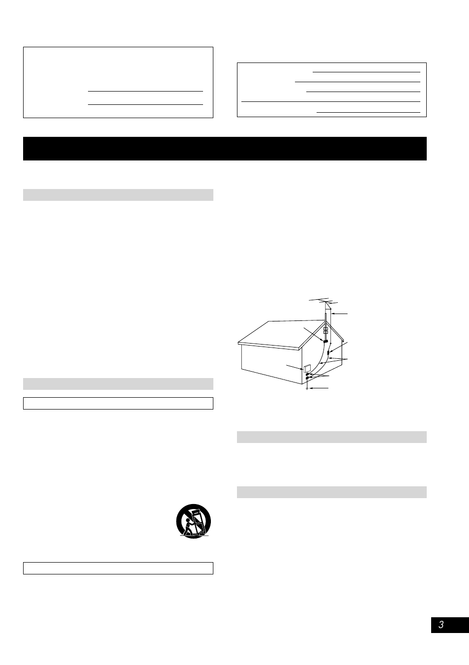 Important safety instructions, Safety, Installation | Maintenance, Service | Panasonic SC-AK100 User Manual | Page 3 / 16
