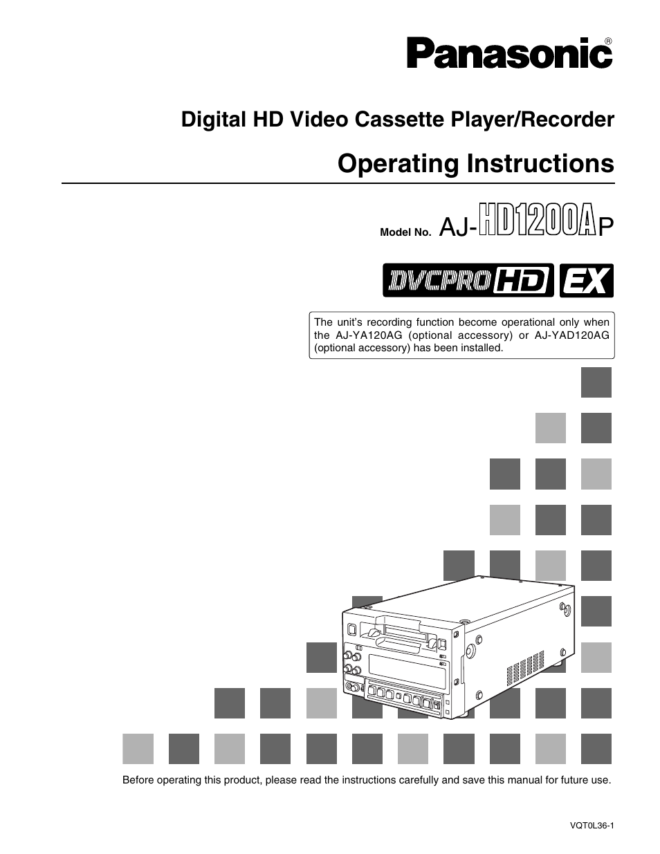 Panasonic AJ-P User Manual | 56 pages