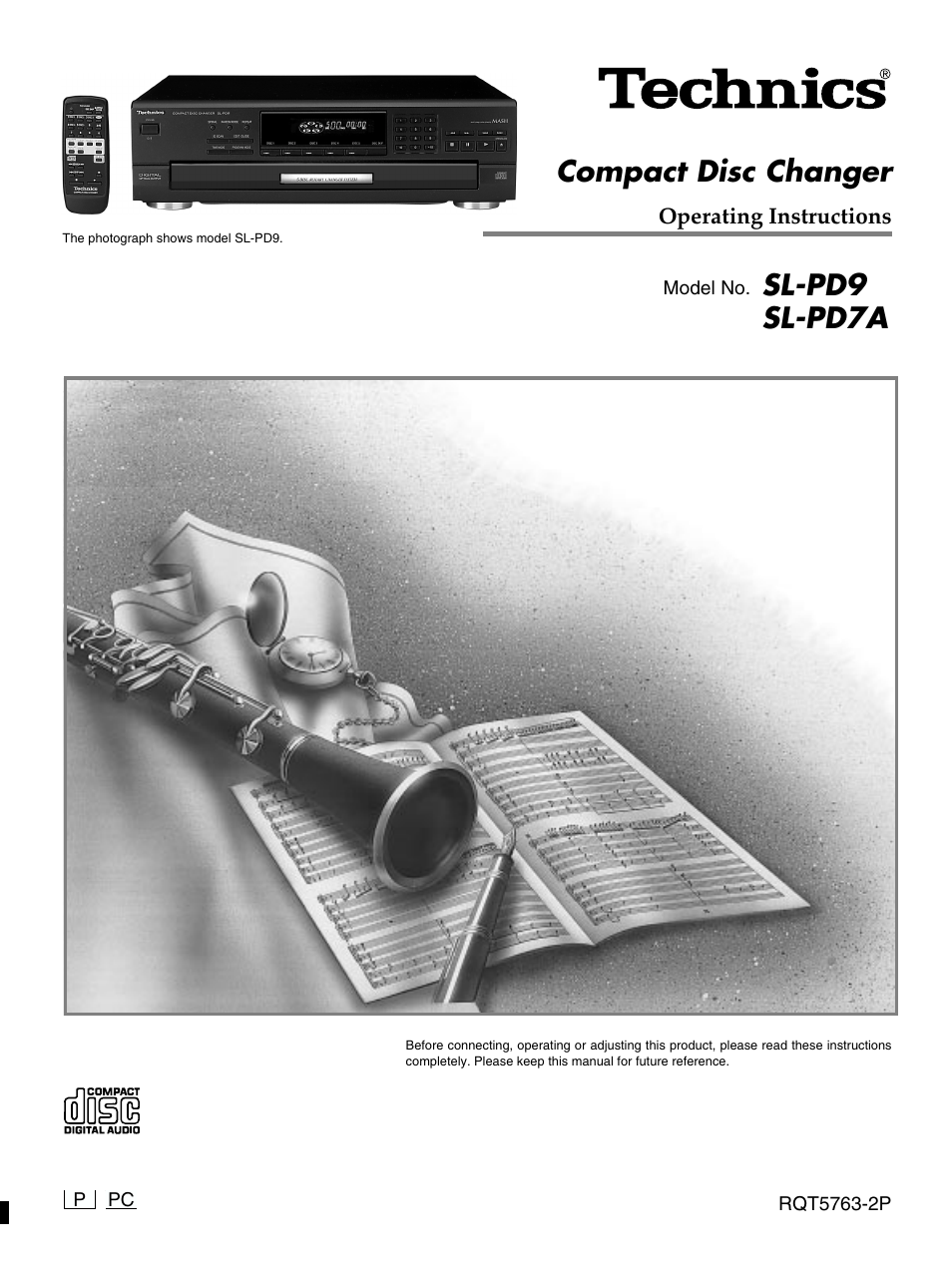 Panasonic SL-PD9 User Manual | 16 pages