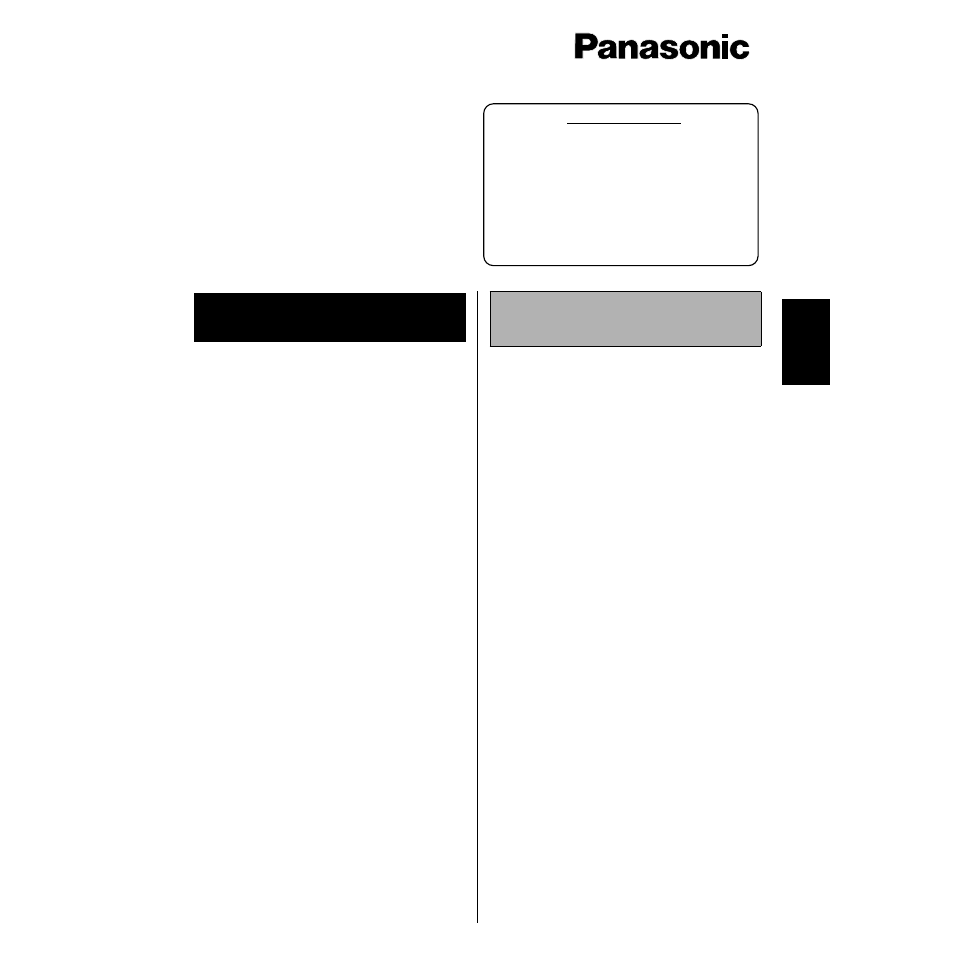 Panasonic KX-P7110 User Manual | 4 pages