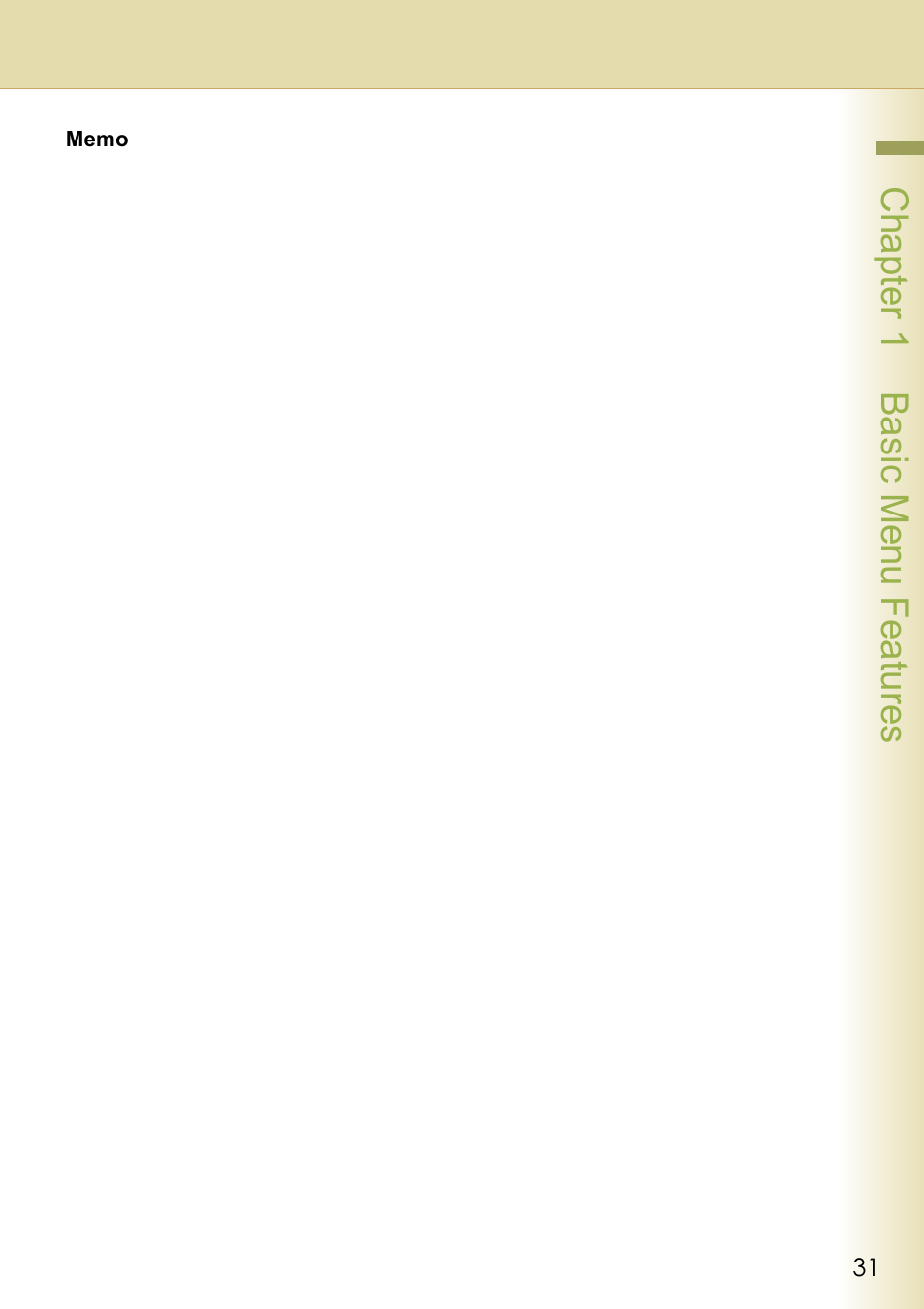 Chapter 1 basic menu features | Panasonic DP-C263  EN User Manual | Page 31 / 98