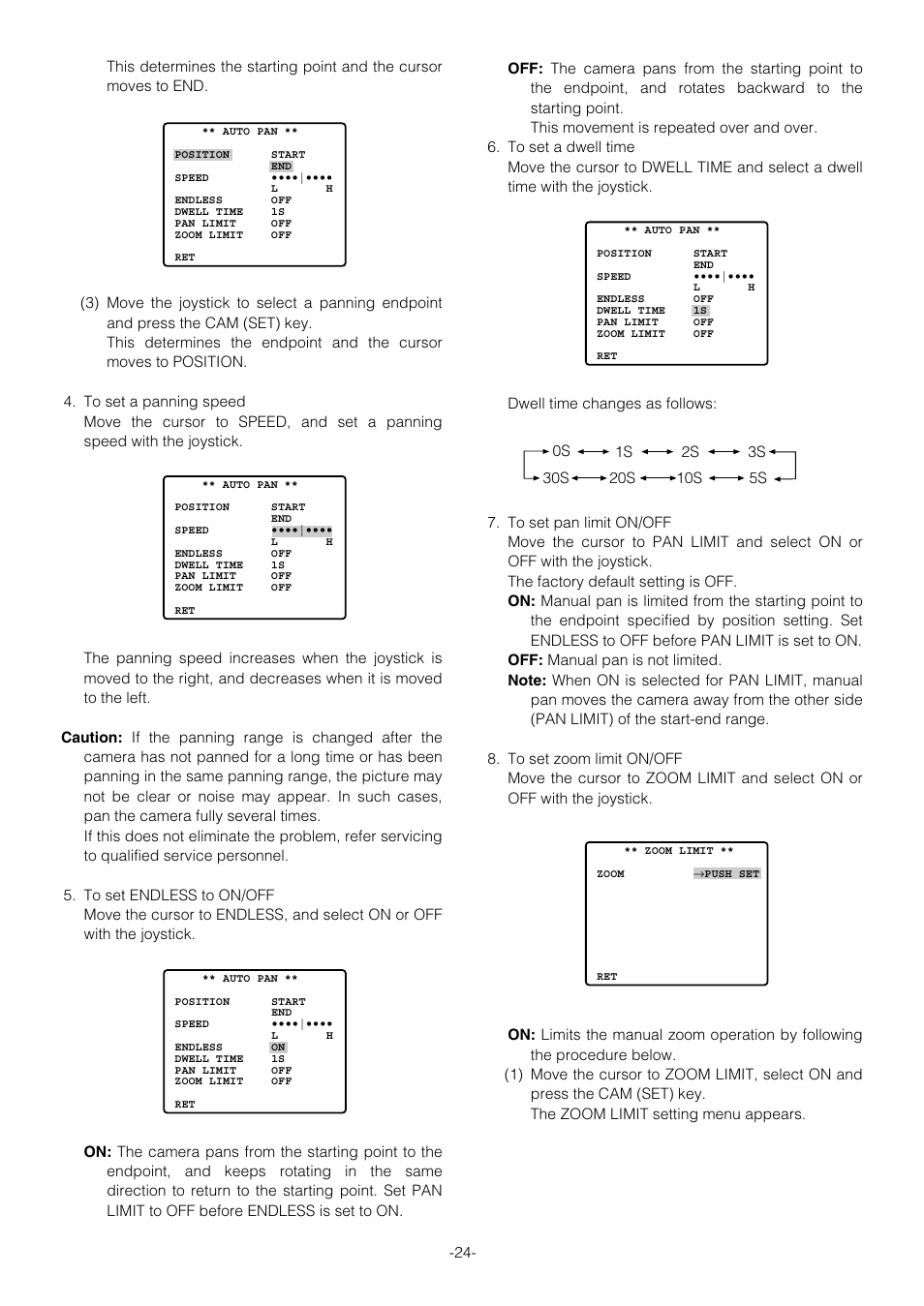 Panasonic WV-CS854B User Manual | Page 24 / 56