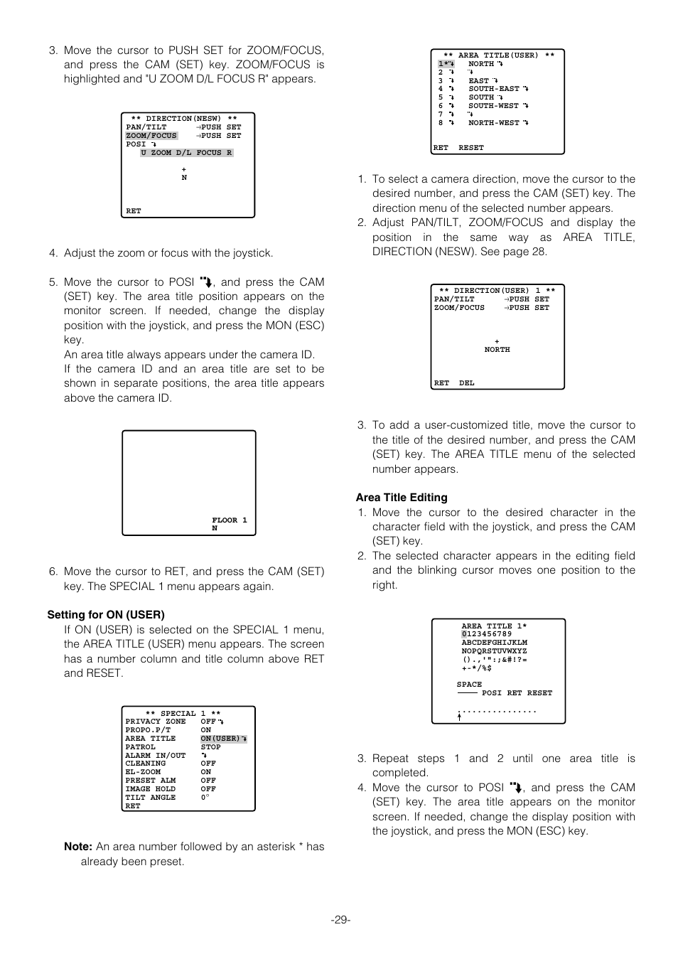 Panasonic WV-CS854B User Manual | Page 29 / 56