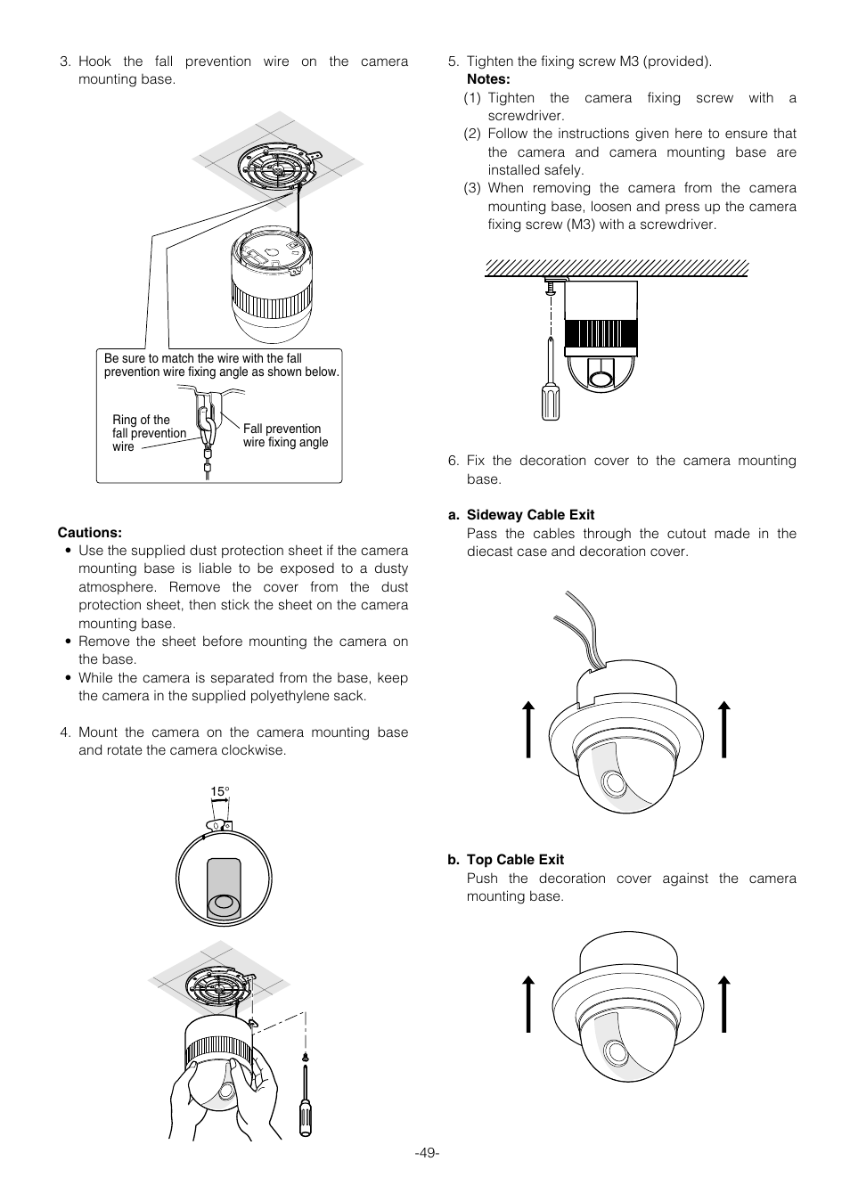 Panasonic WV-CS854B User Manual | Page 49 / 56