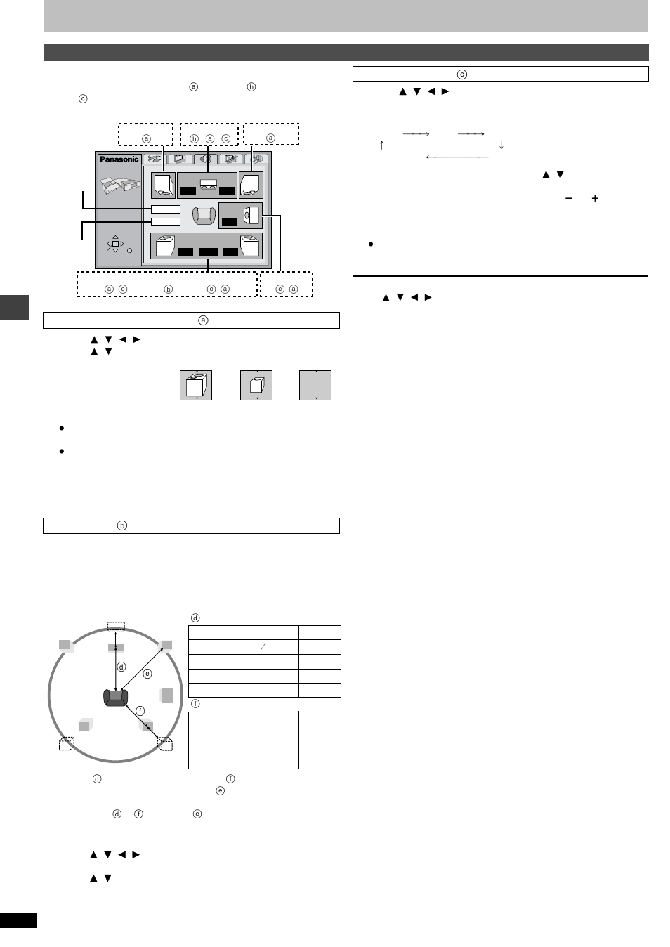 Changing settings, Ad v a nc ed ope rations, Speaker setting | Panasonic DVD-F85 User Manual | Page 22 / 28