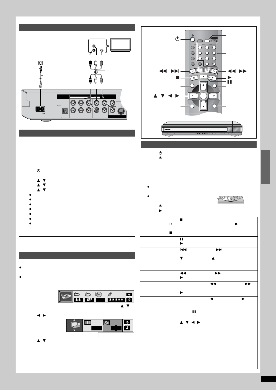 Esp añol, Guía de referencia rápida en español, N480i | Reproducción básica, Disc skip | Panasonic DVD-F85 User Manual | Page 27 / 28