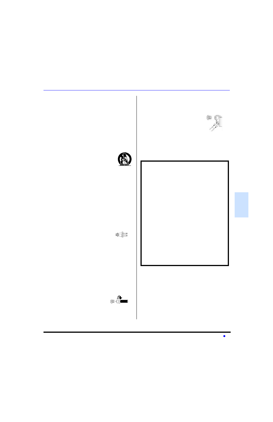 Installation, Emplacement du televiseur, Branchement de sources auxiliaires | Cordon d'alimentation, Cable / antenne | Panasonic CT-27SC13 User Manual | Page 43 / 64
