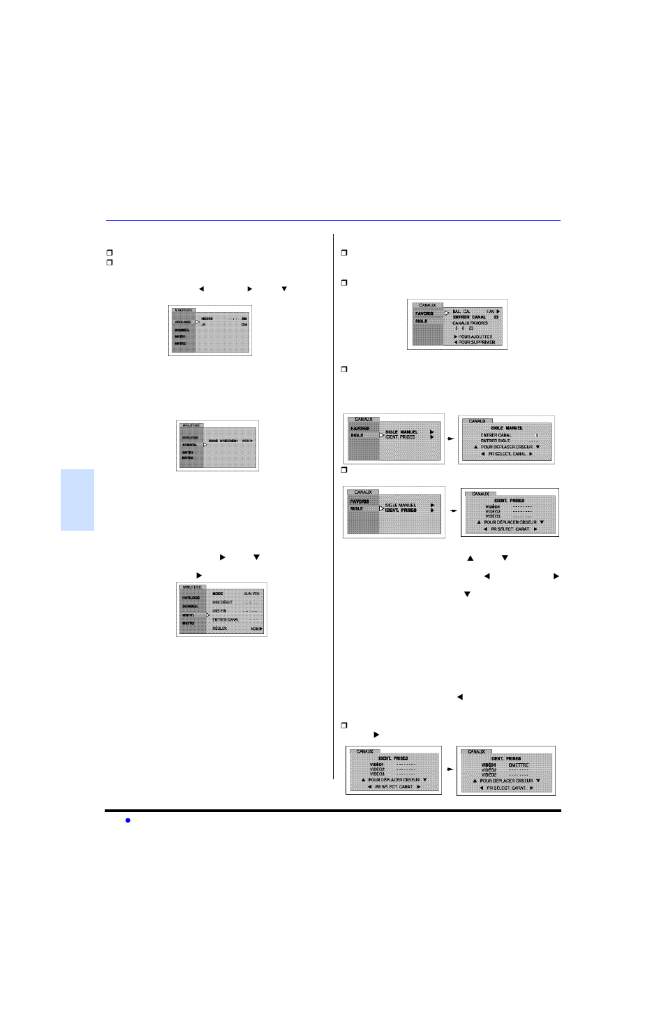 Minuterie, Canaux | Panasonic CT-27SC13 User Manual | Page 52 / 64