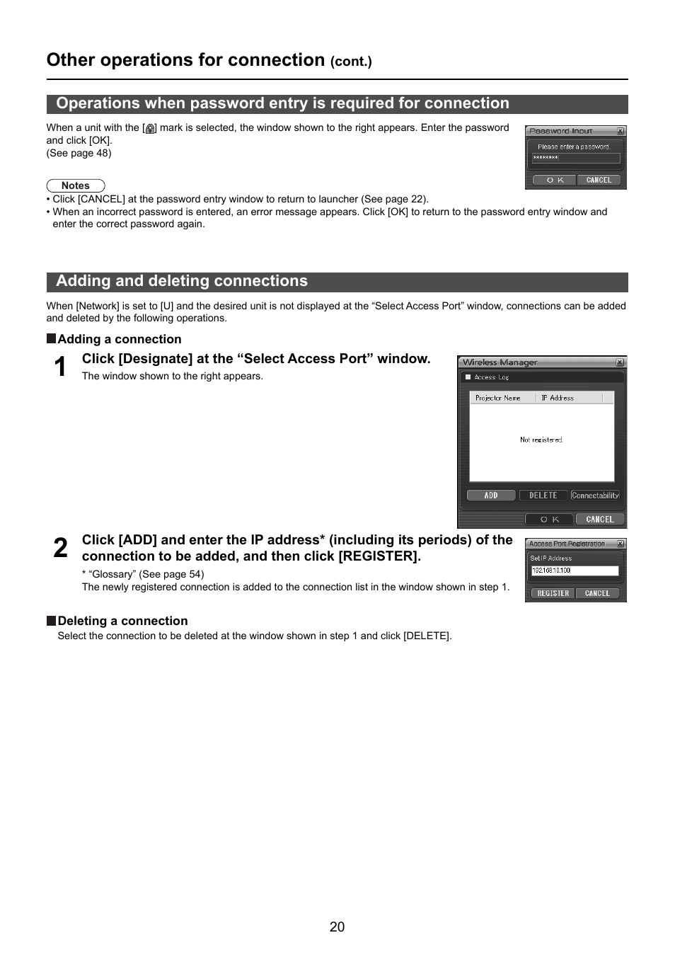 Other operations for connection | Panasonic TY-FB10WPU User Manual | Page 20 / 60