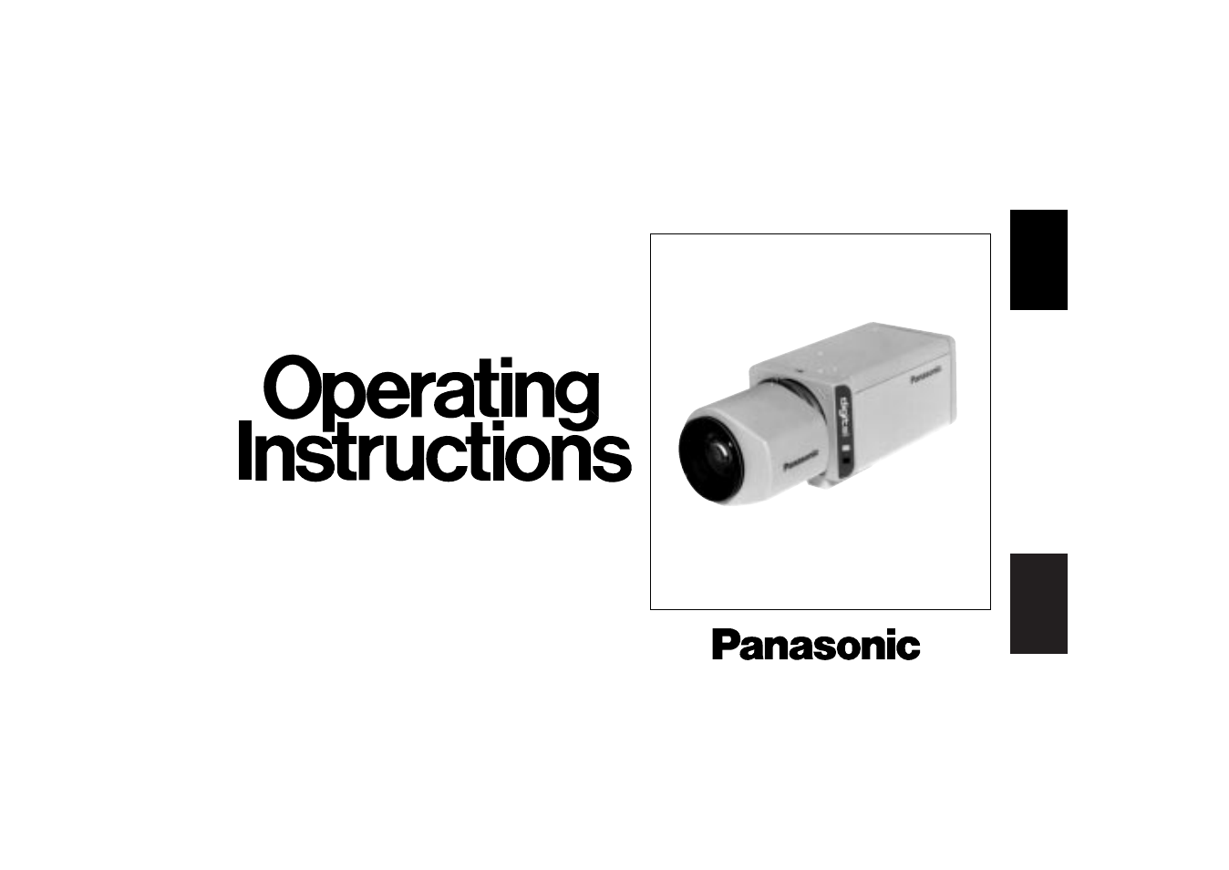 Panasonic WV-BP332 User Manual | 20 pages