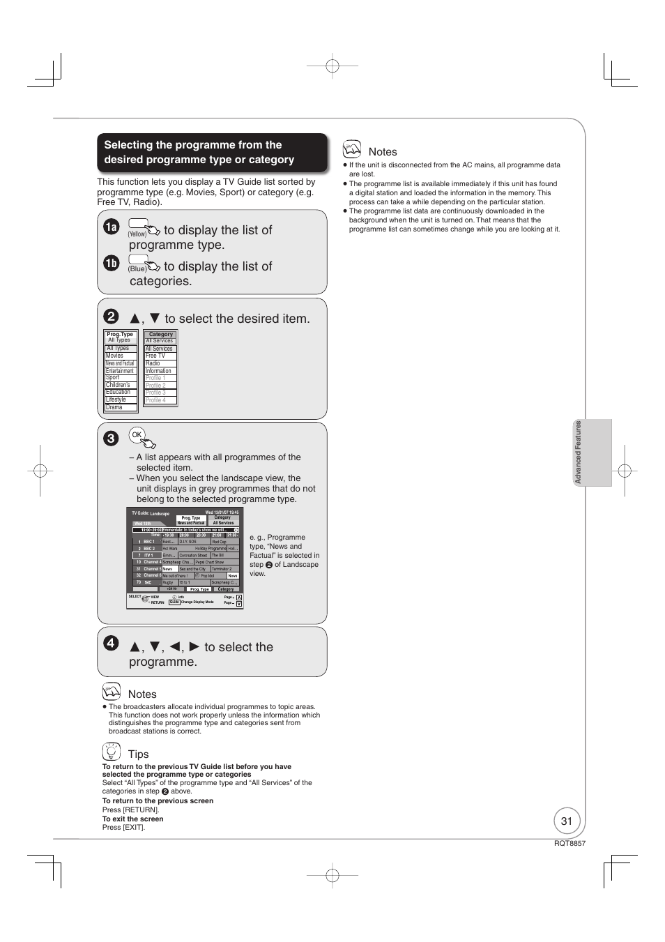 Tips | Panasonic DMR-EZ47VEB User Manual | Page 31 / 96