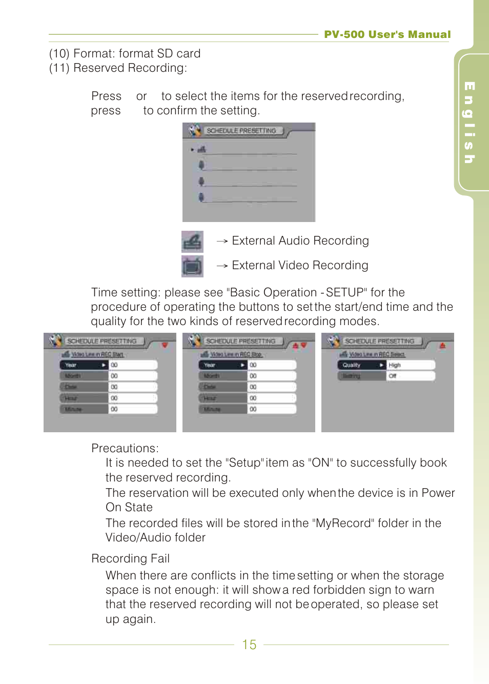 Panasonic PV-500 User Manual | Page 15 / 38