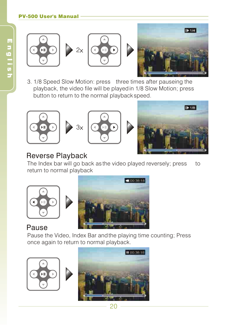 Panasonic PV-500 User Manual | Page 20 / 38