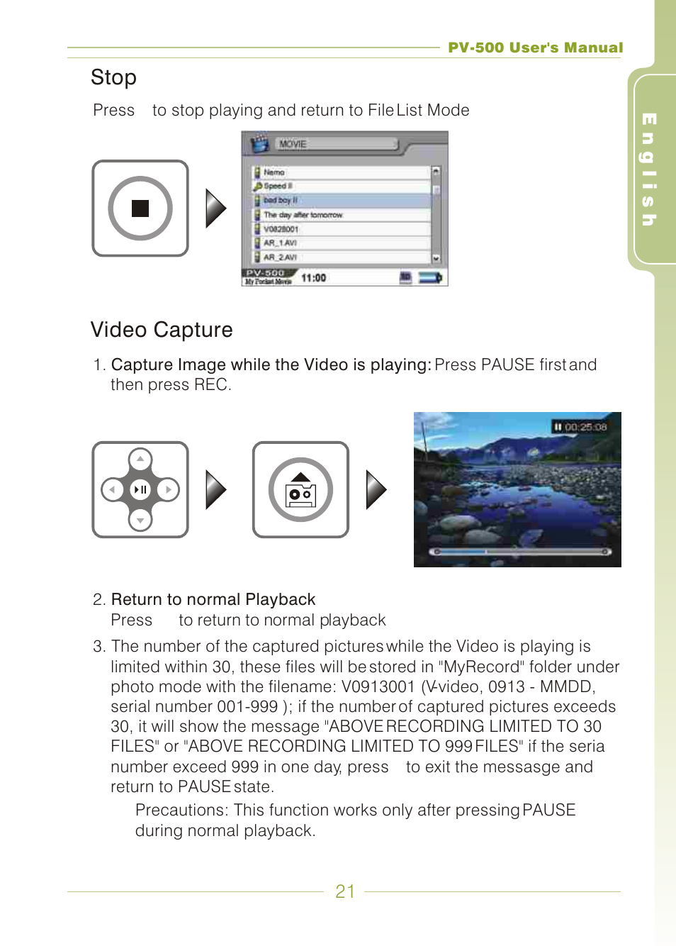 Panasonic PV-500 User Manual | Page 21 / 38