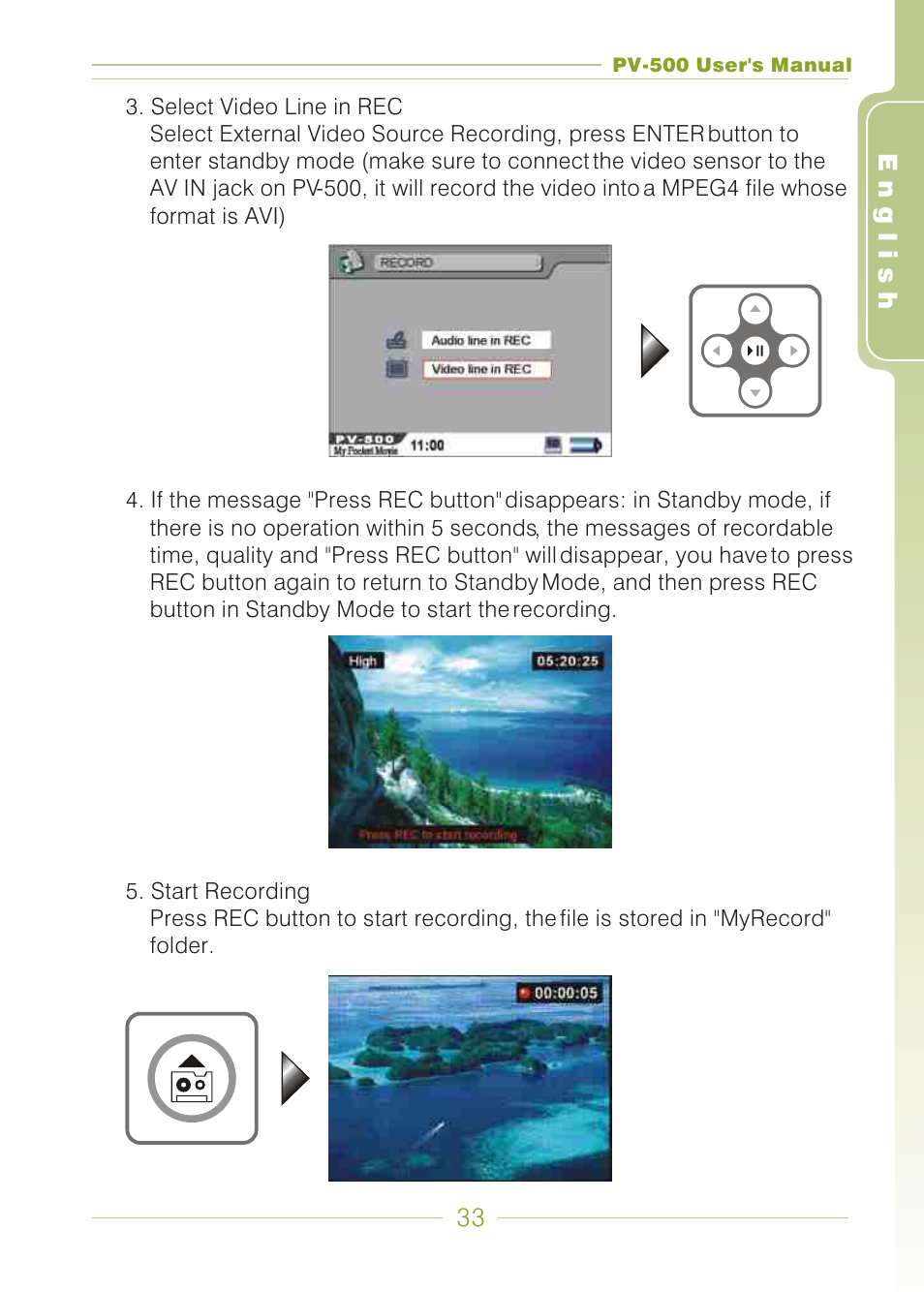 Panasonic PV-500 User Manual | Page 33 / 38