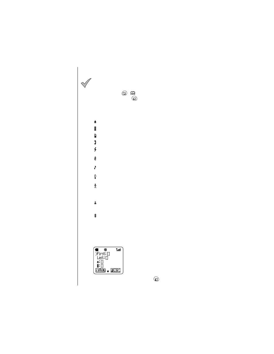 Creating a phonebook entry | Panasonic Allure EB-TX310 User Manual | Page 42 / 50