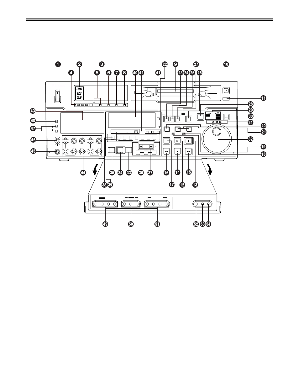 Controls and their functions, Front panel | Panasonic AJ-HD150 User Manual | Page 6 / 102