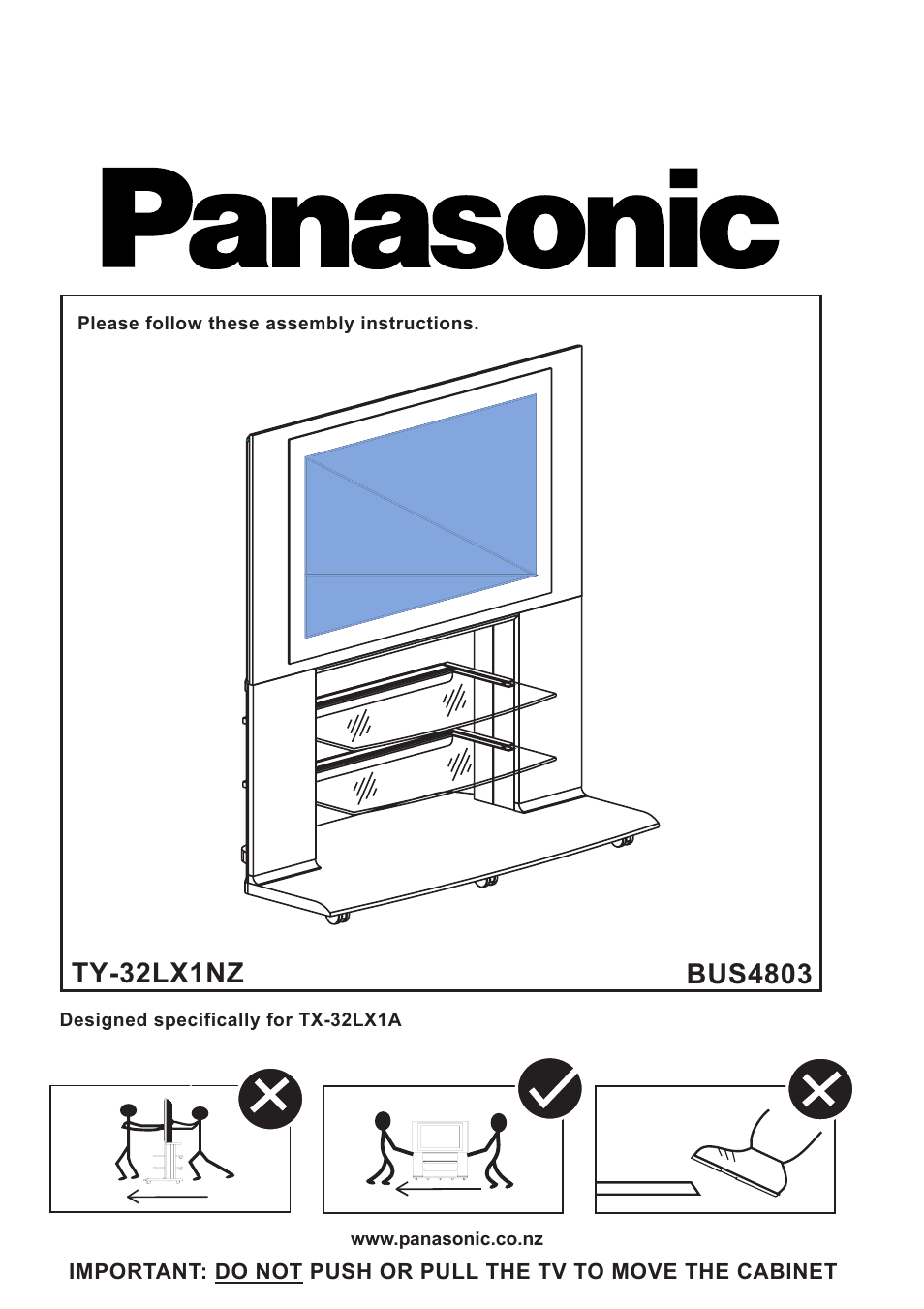 Panasonic BUS4803 User Manual | 19 pages