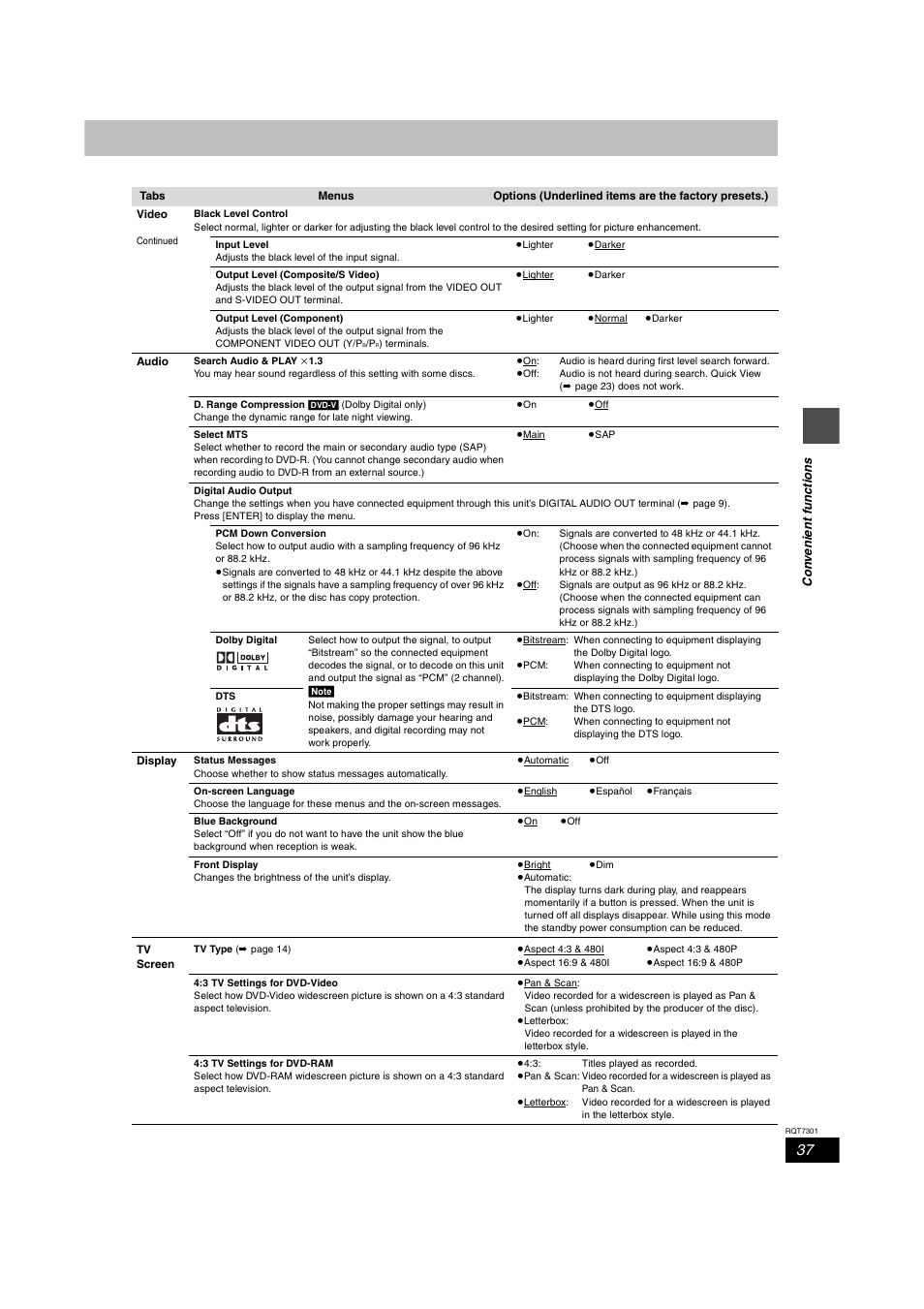 Panasonic DMR-E55 User Manual | Page 37 / 61