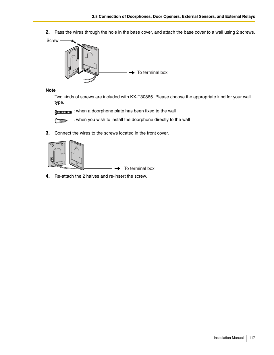 Panasonic HYBRID IP-PBX KX-TDA50 User Manual | Page 117 / 158