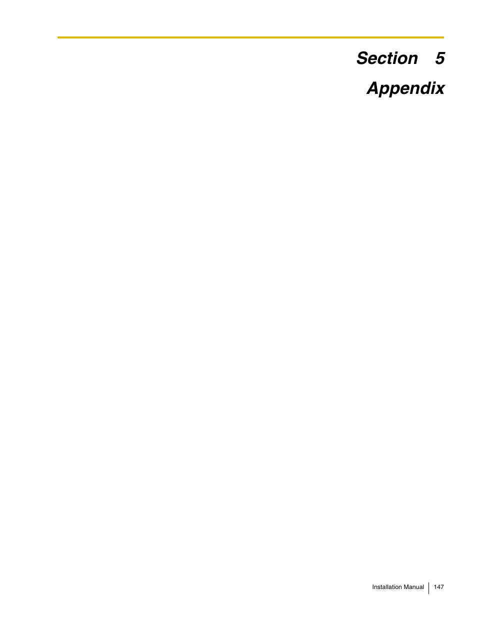 Appendix | Panasonic HYBRID IP-PBX KX-TDA50 User Manual | Page 147 / 158