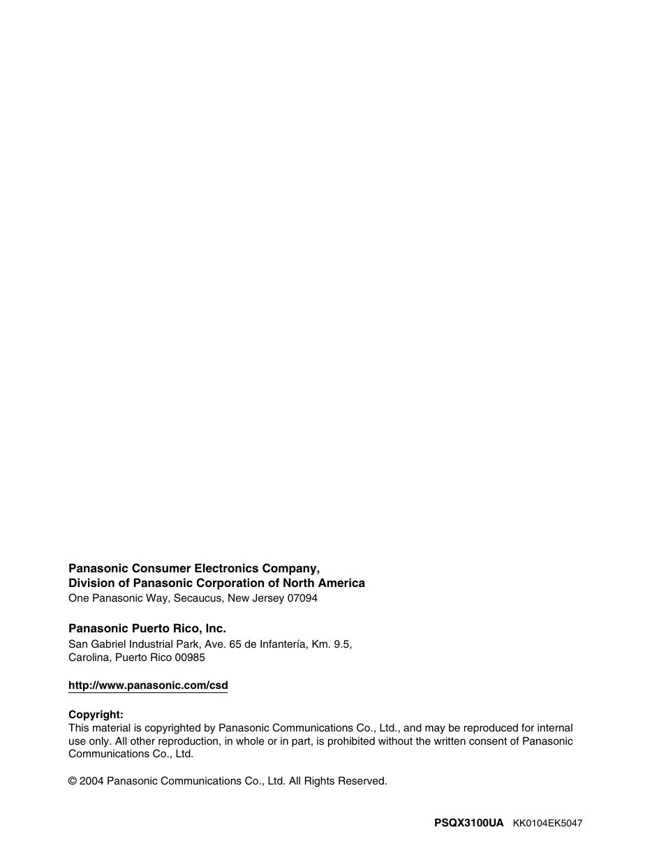 Panasonic HYBRID IP-PBX KX-TDA50 User Manual | Page 158 / 158