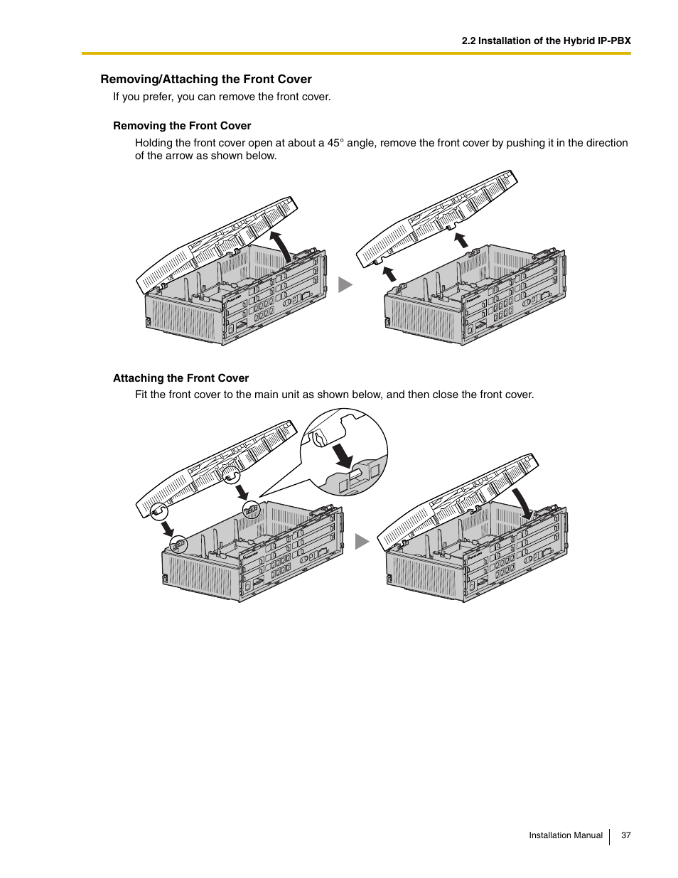 Panasonic HYBRID IP-PBX KX-TDA50 User Manual | Page 37 / 158