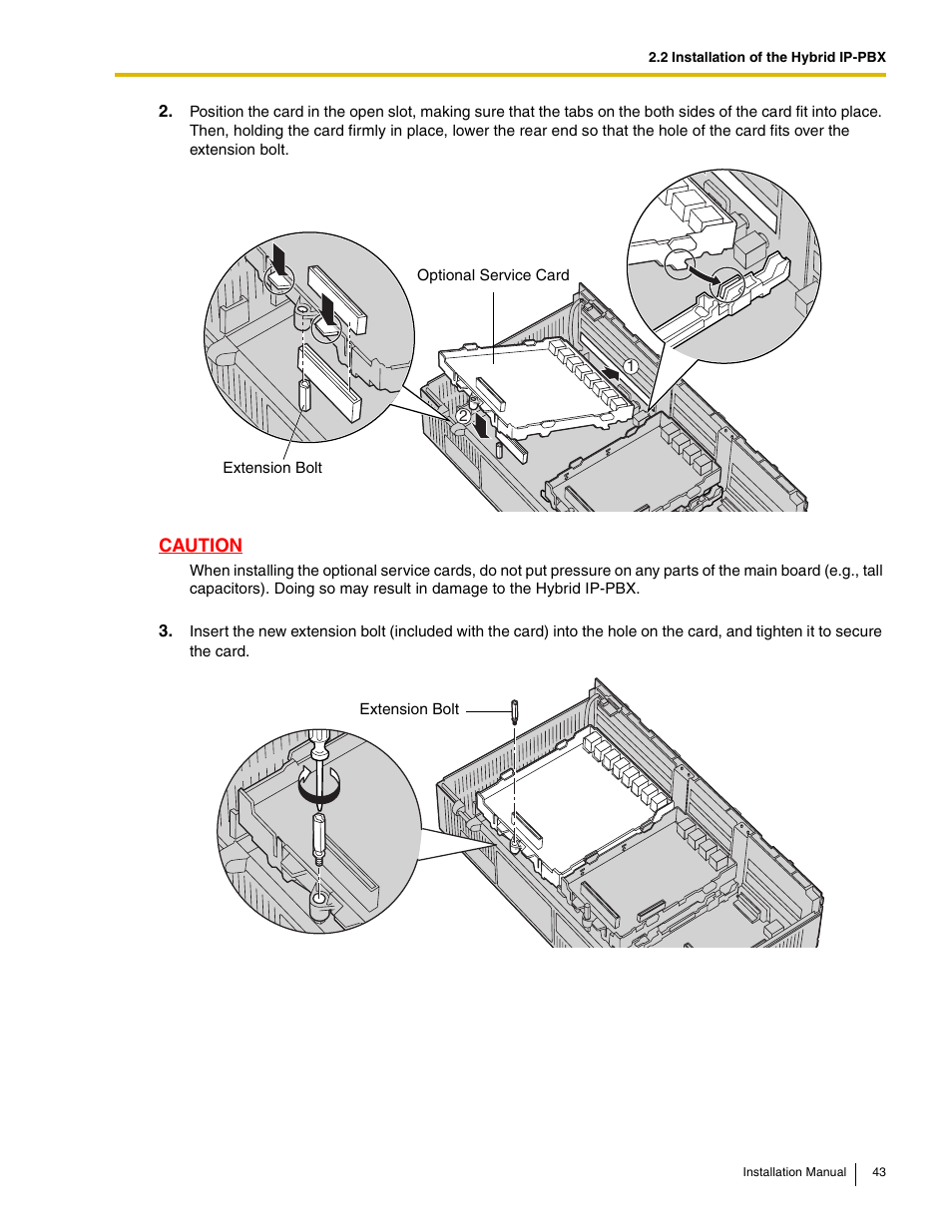 Panasonic HYBRID IP-PBX KX-TDA50 User Manual | Page 43 / 158