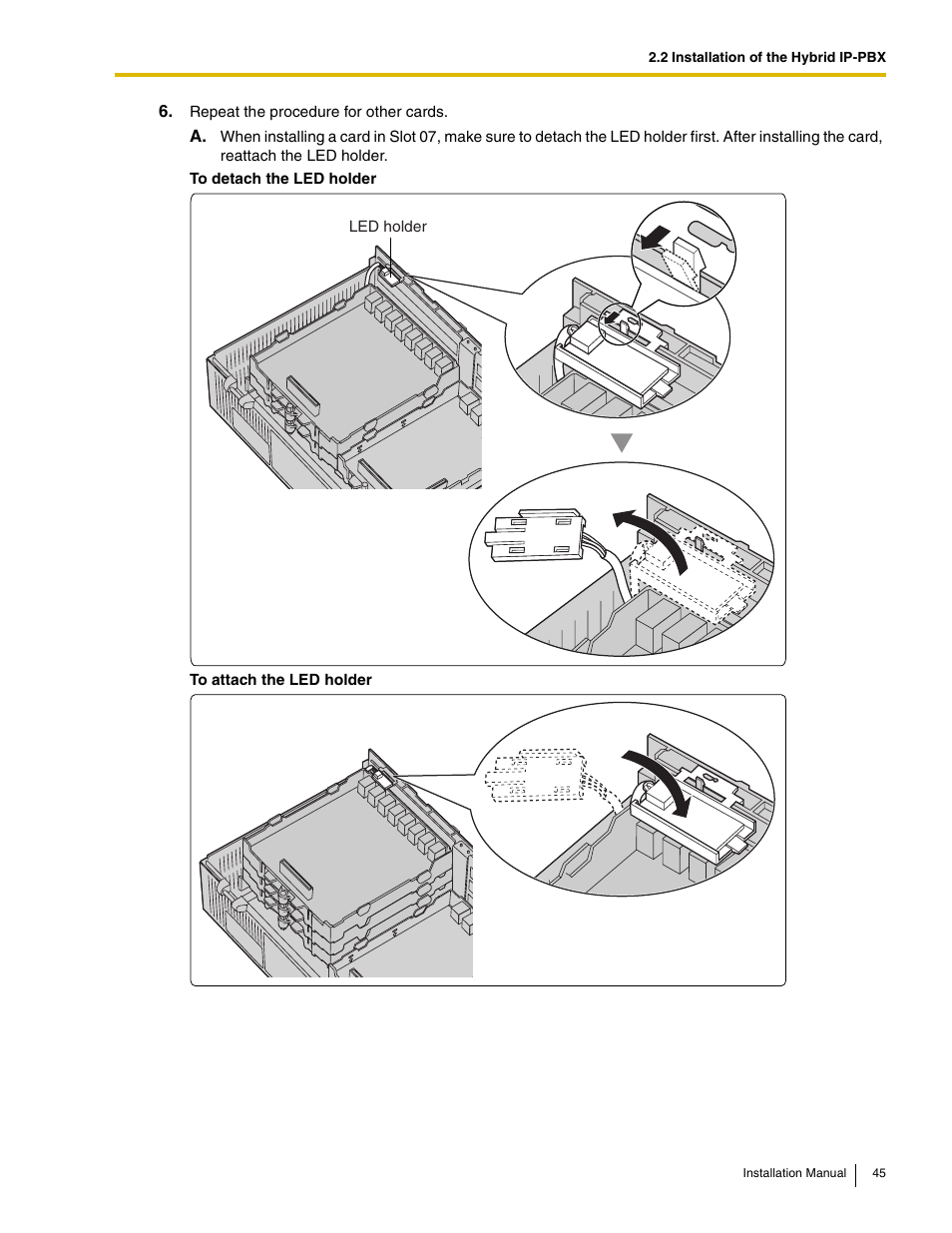 Panasonic HYBRID IP-PBX KX-TDA50 User Manual | Page 45 / 158