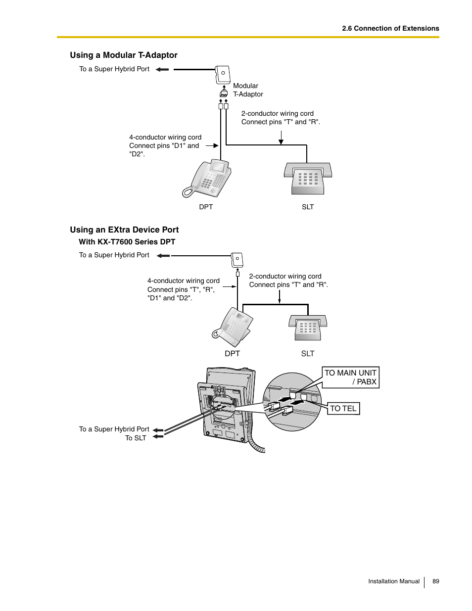 Panasonic HYBRID IP-PBX KX-TDA50 User Manual | Page 89 / 158