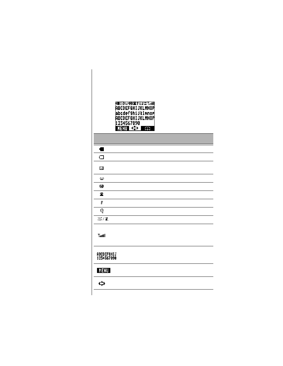 Display icons | Panasonic EB-TX220 User Manual | Page 26 / 112
