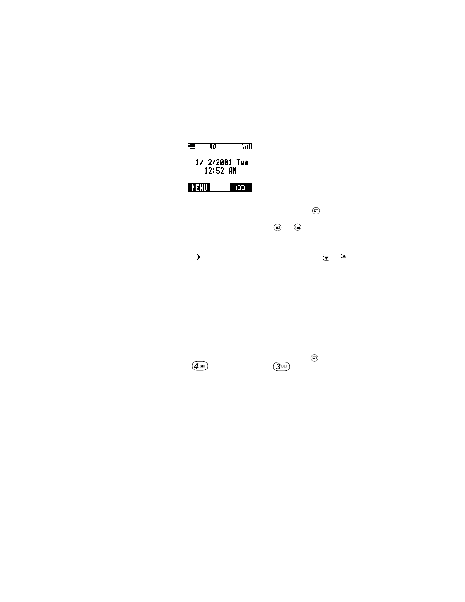 Moving through the menu | Panasonic EB-TX220 User Manual | Page 28 / 112