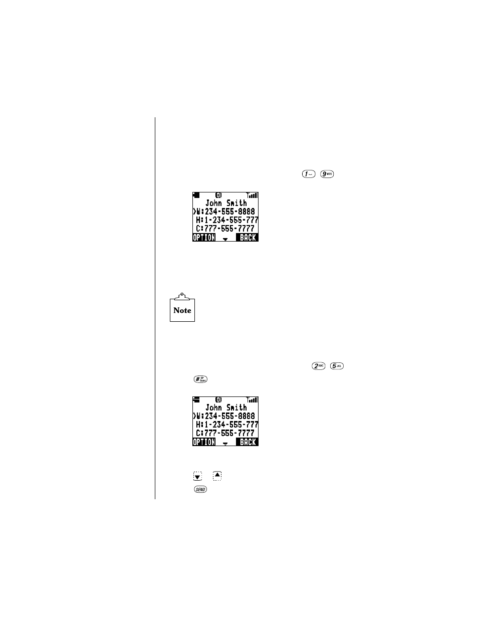 Dialing phonebook entries | Panasonic EB-TX220 User Manual | Page 52 / 112