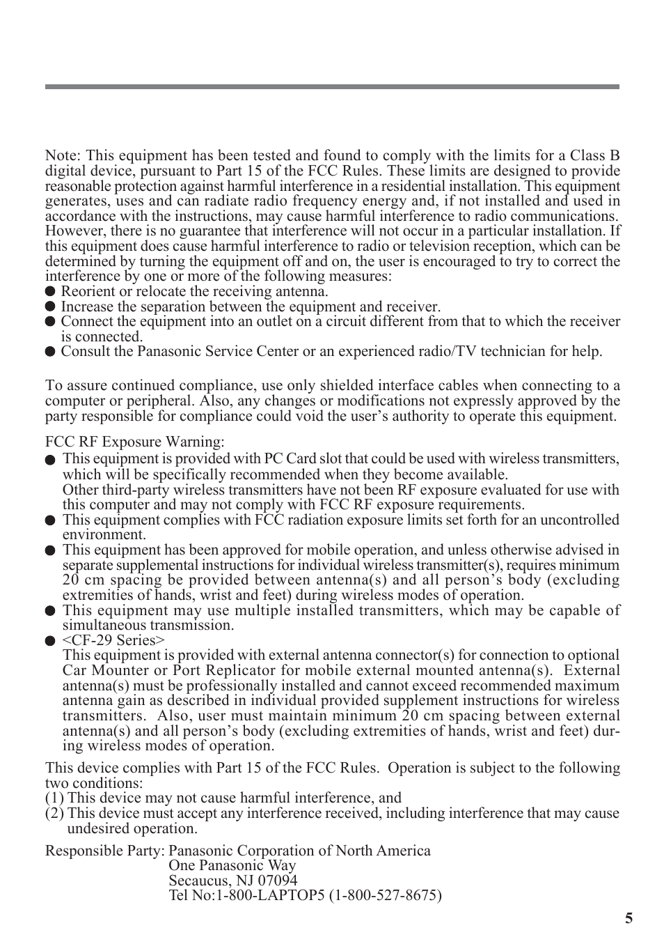 Panasonic EDGE modem User Manual | Page 5 / 20