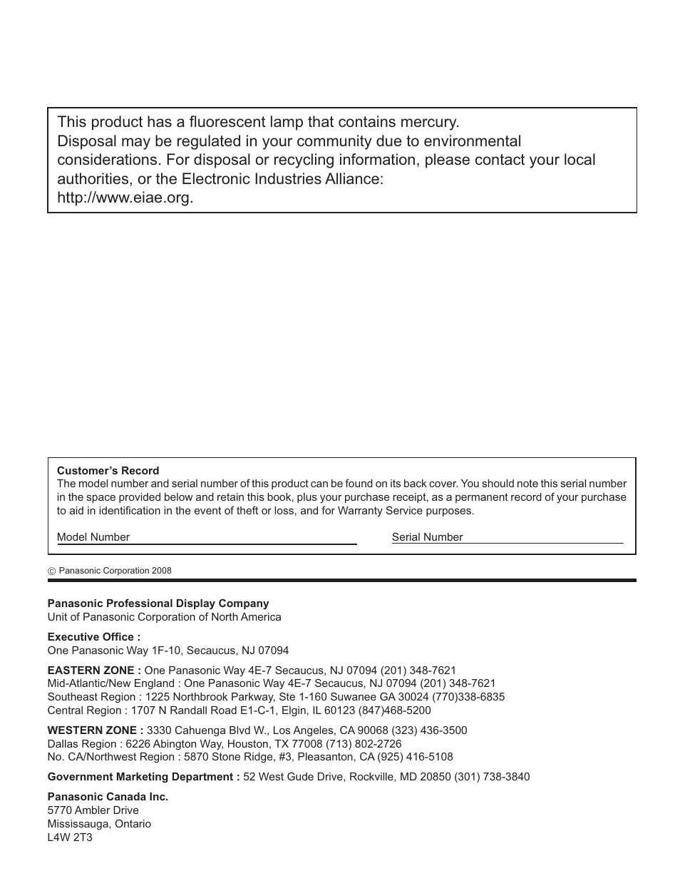 Panasonic TH-32LR11UK User Manual | Page 44 / 44