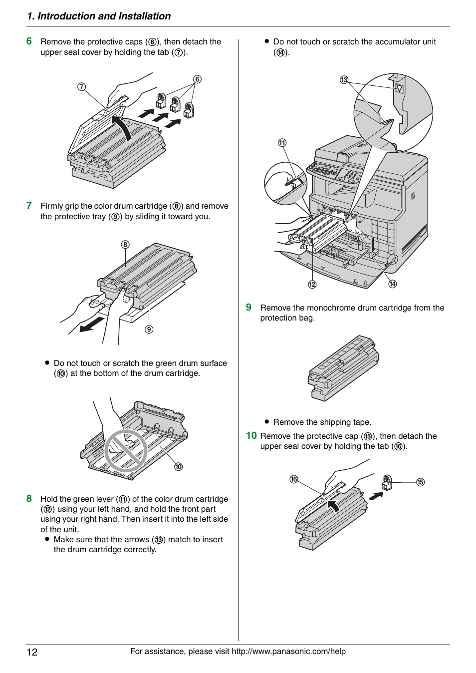 Panasonic KX-MC6020 User Manual | Page 12 / 120