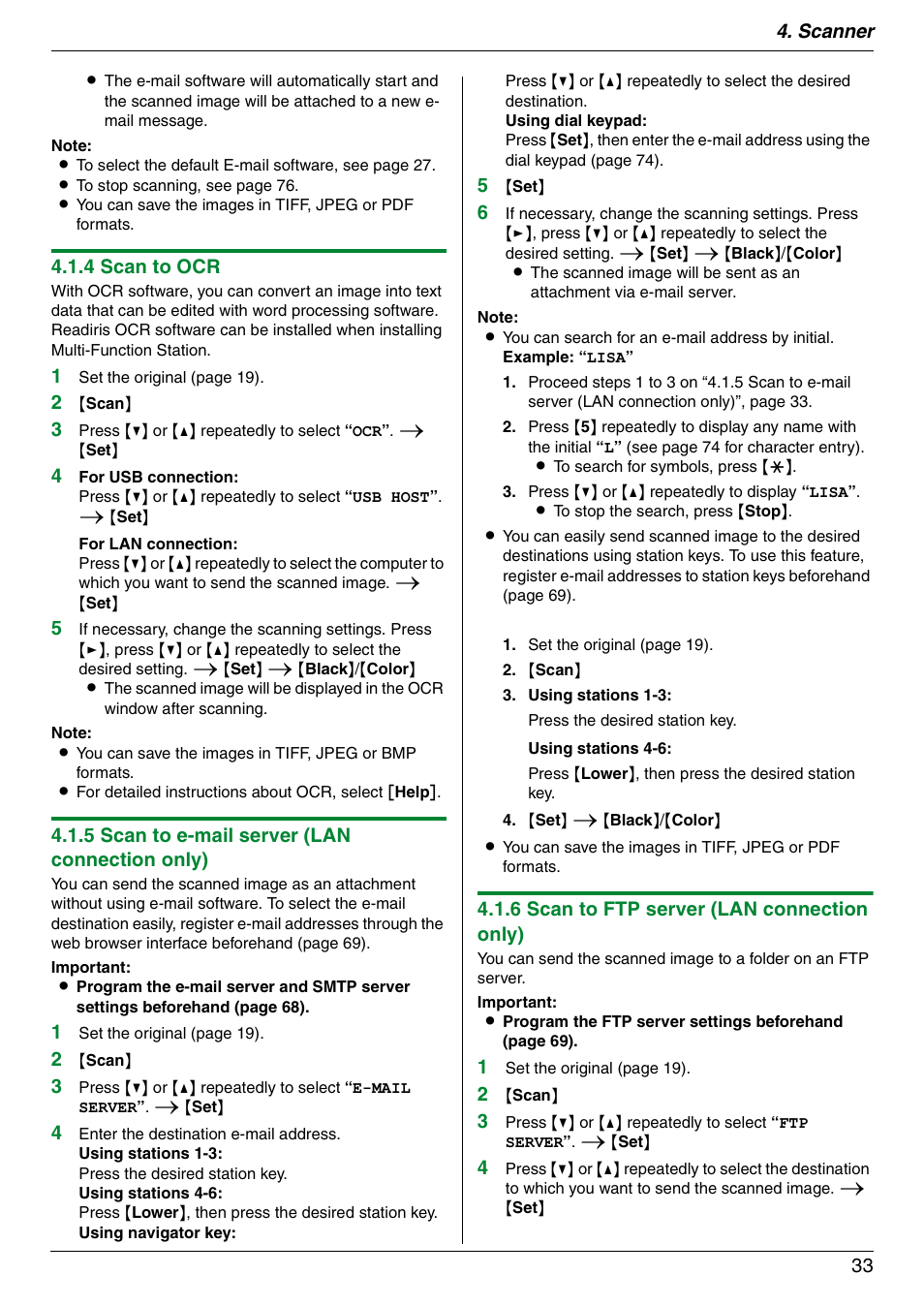 Panasonic KX-MC6020 User Manual | Page 33 / 120