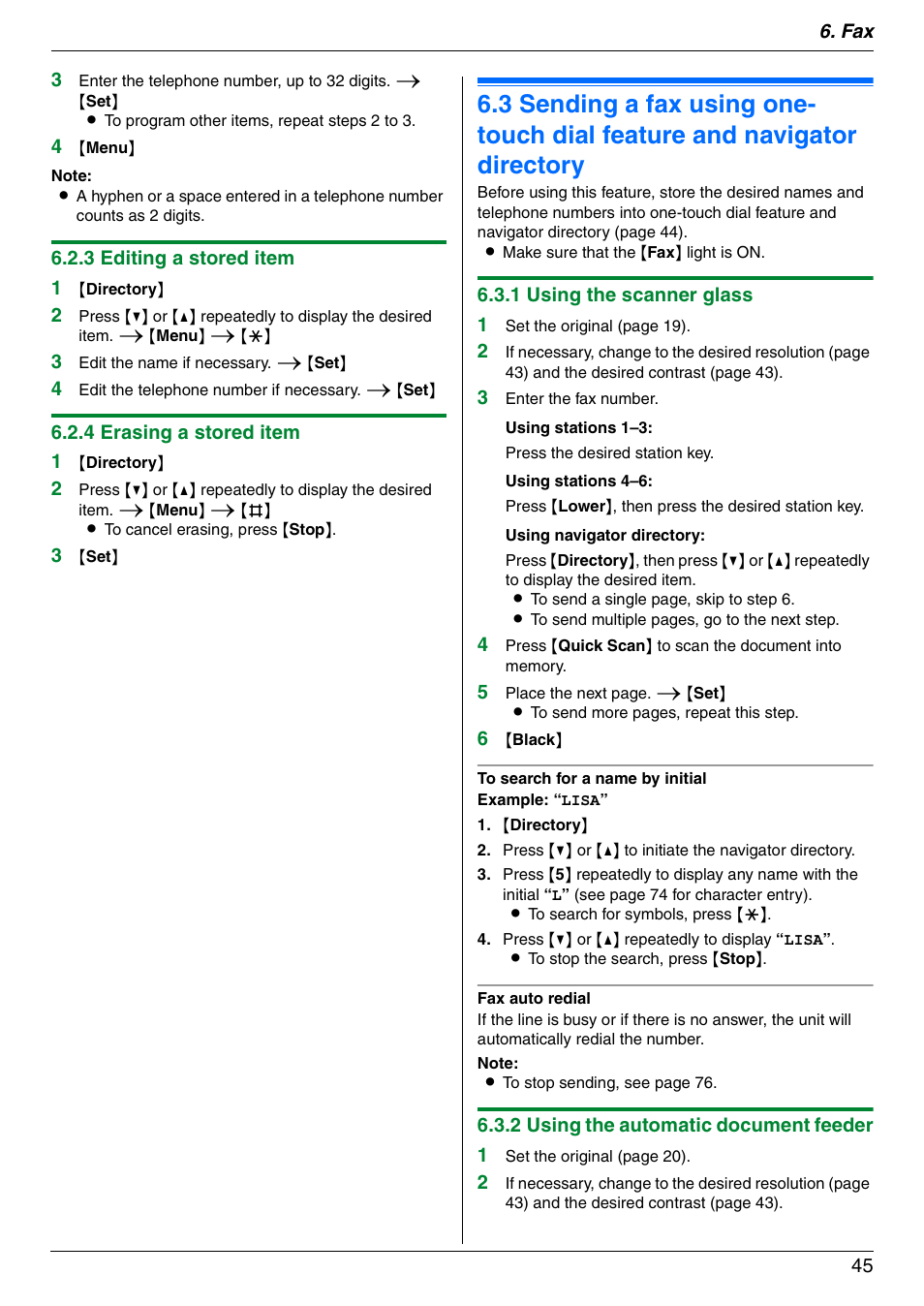 Panasonic KX-MC6020 User Manual | Page 45 / 120