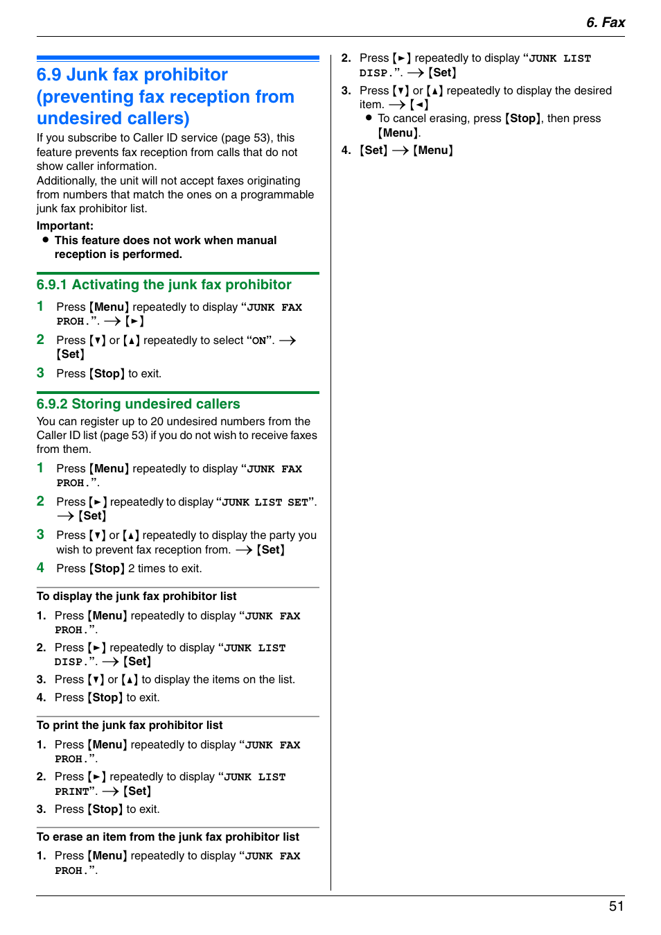Panasonic KX-MC6020 User Manual | Page 51 / 120