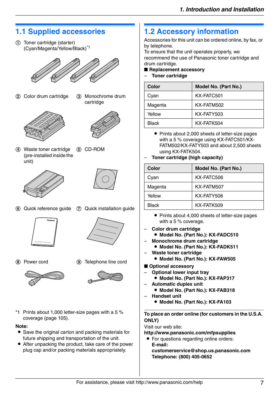 Panasonic KX-MC6020 User Manual | Page 7 / 120
