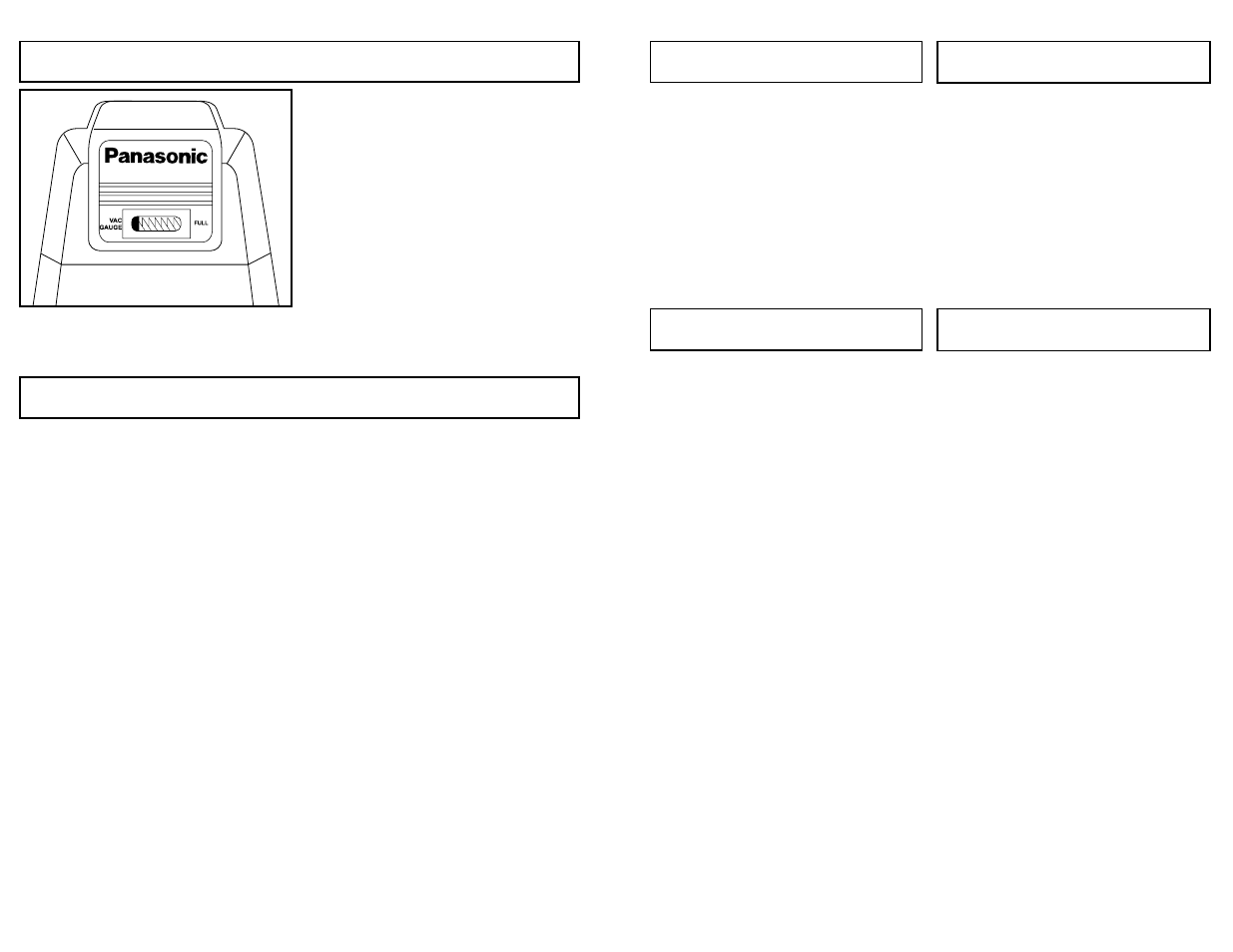 Vac gauge, Thermal protector | Panasonic MC-V5241 User Manual | Page 16 / 44