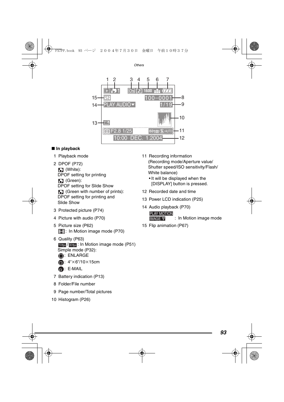 1play audio | Panasonic DMC-FX7PP User Manual | Page 93 / 112